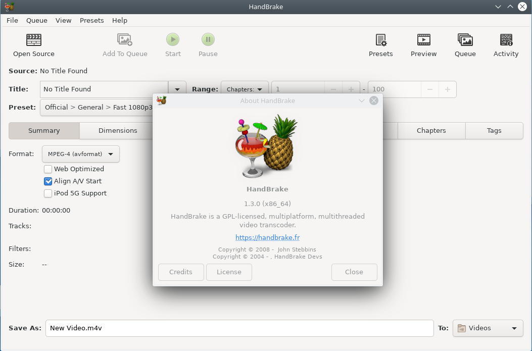 HandBrake 1.7.1 free